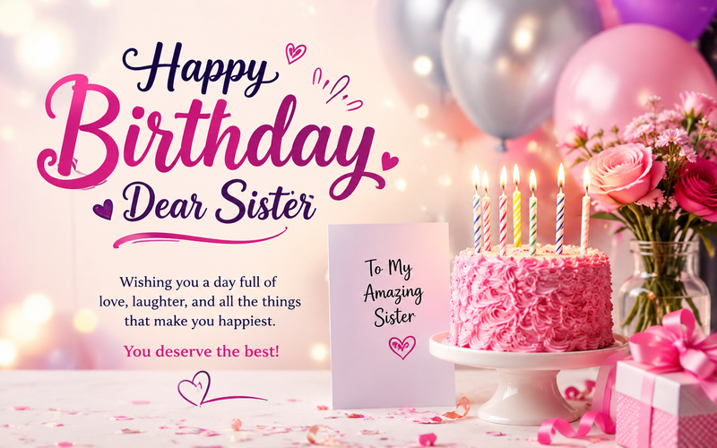 Happy Birthday Wishes for Sister