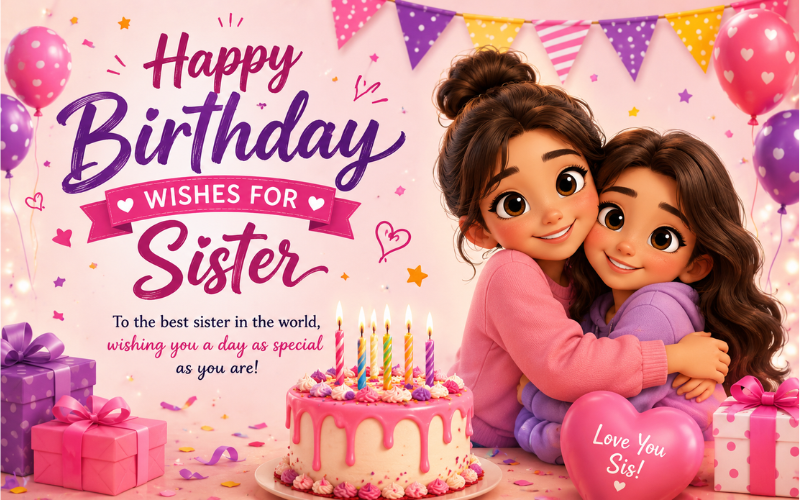 Happy Birthday Wishes for Sister